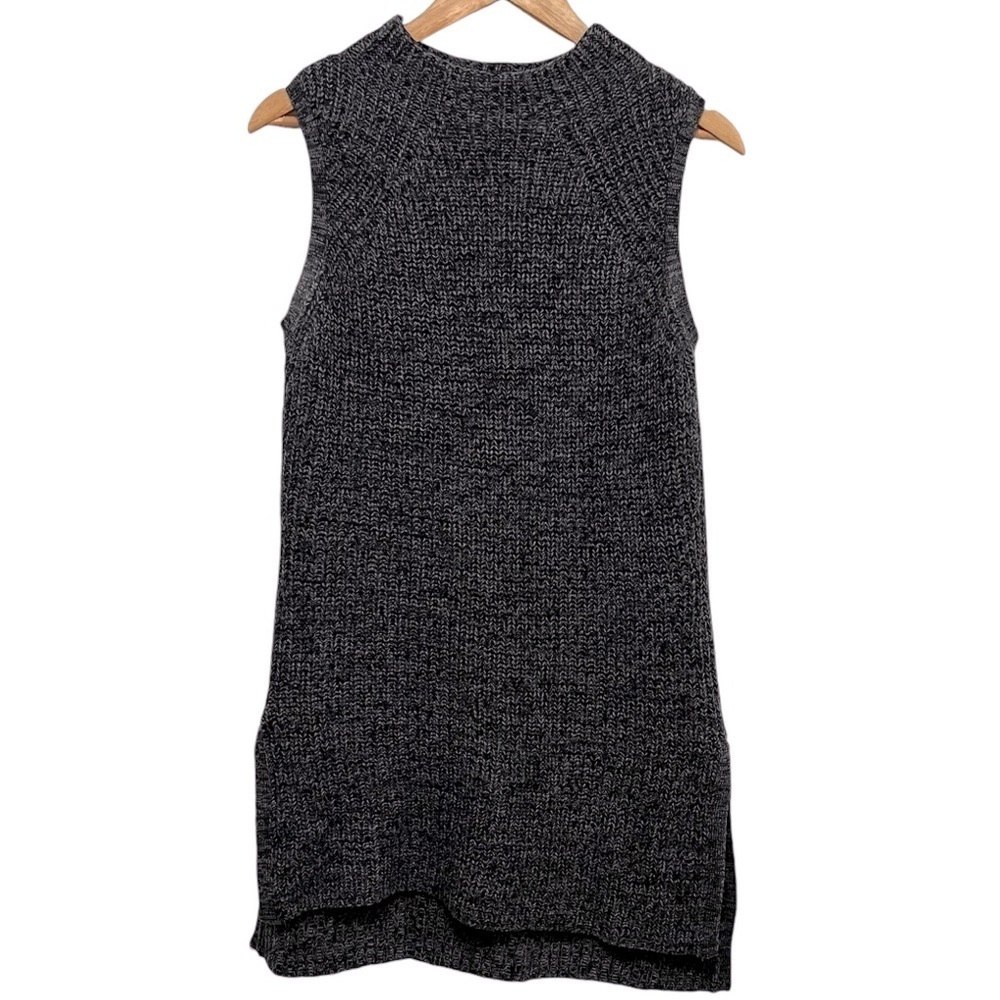 Toad&Co Charcoal Black Sleeveless Knit Tunic Sweater